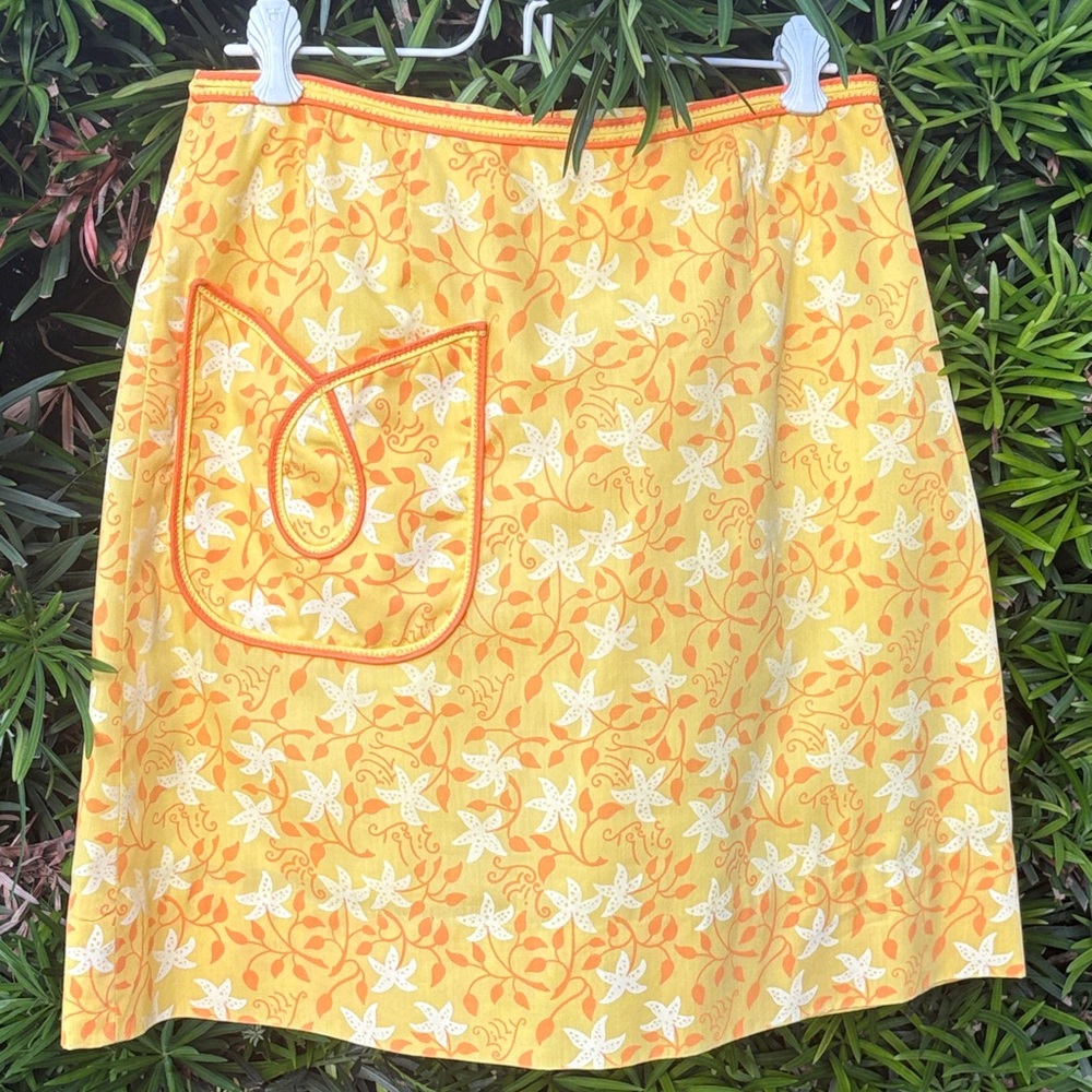 Lilly Pulitzer Floral Yellow Skort